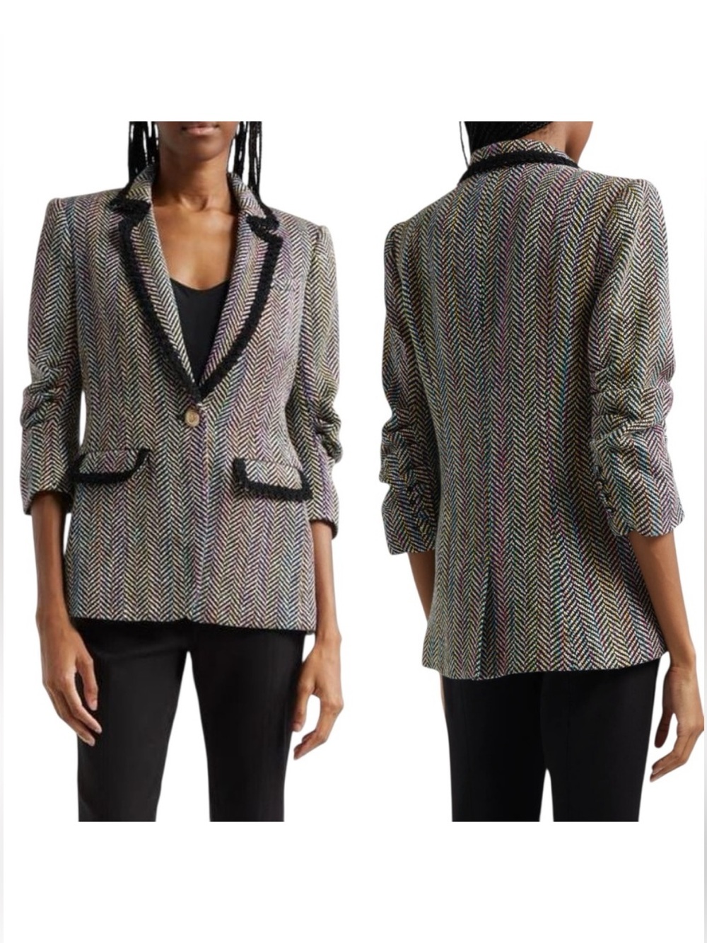 Cinq à Sept Khloe Mikka Tweed Blazer